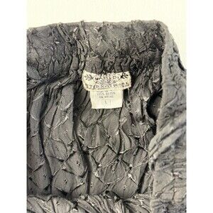 Vini Rayon Vintage 60 Black Rayon Boho Festival Talla L